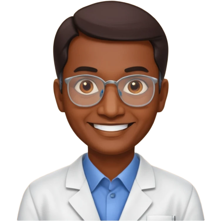 A portrait of Dr. V. Arunachalam, M.B.B.S. emoji