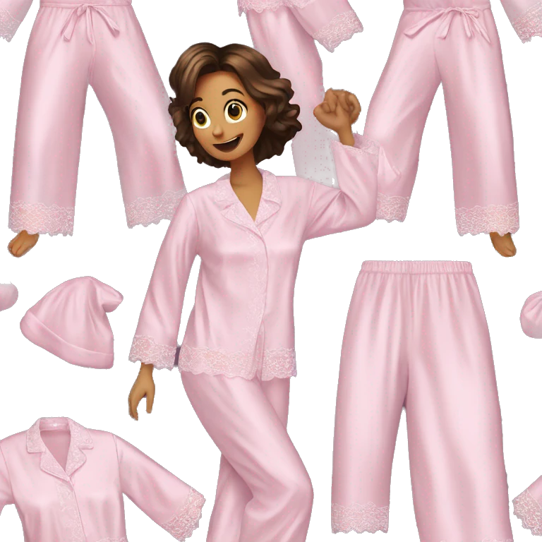Lace satin pajamas emoji