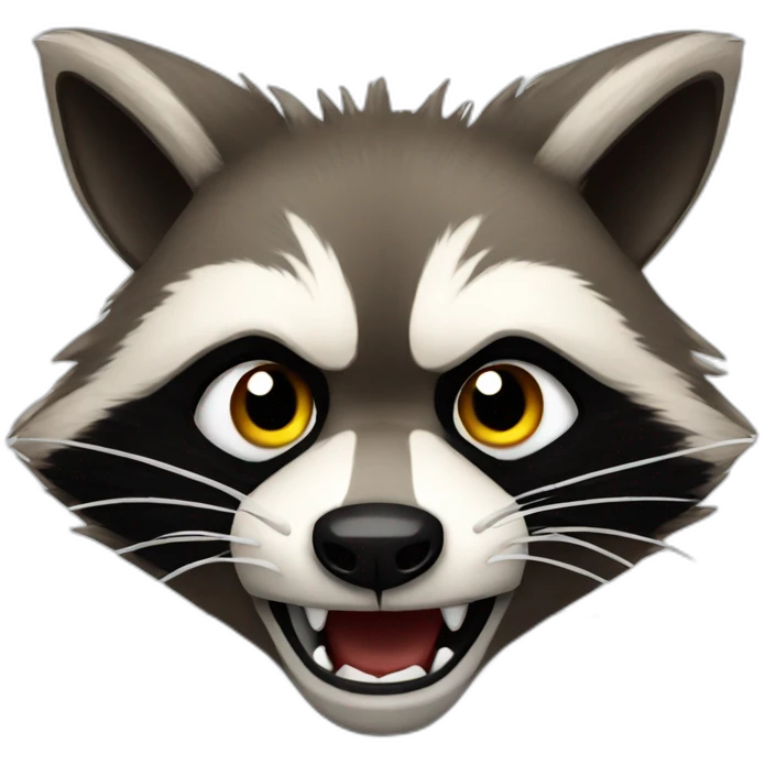 angry raccoon emoji