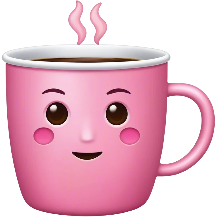 pink coffee cup  emoji