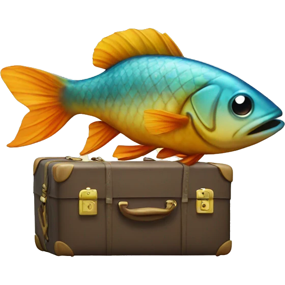 fish with suitcase emoji