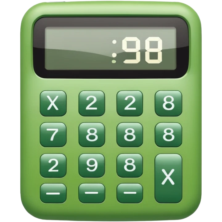 green calculator emoji