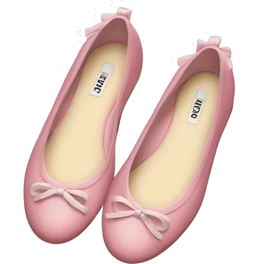 Miu miu ballet flats emoji