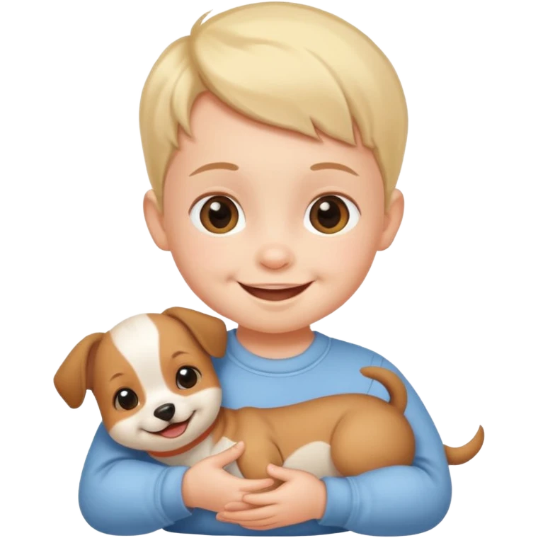 Baby with Dog. emoji