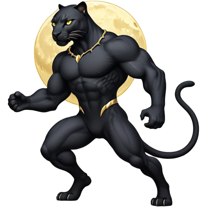 cinematic-panther-realistic-full-body-stalking-emoji,-sleek-midnight-black-coat-glowing-under-moonlight,-muscular-frame-moving-with-silent-power,-head-tilted-dramatically,-piercing-golden-eyes-filled-with-mystery,-simplified-yet-realistic-focused-features,-highly-detailed,-glowing-with-an-almost-sarcastic-glow emoji