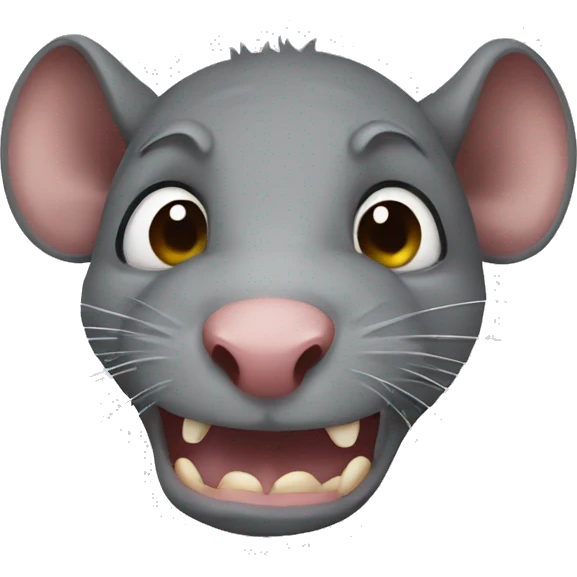 Ugly rat emoji