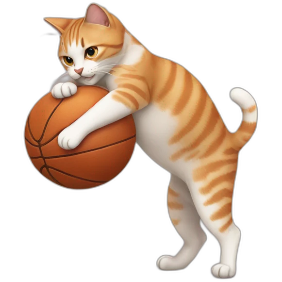 Cat playing with boll emoji