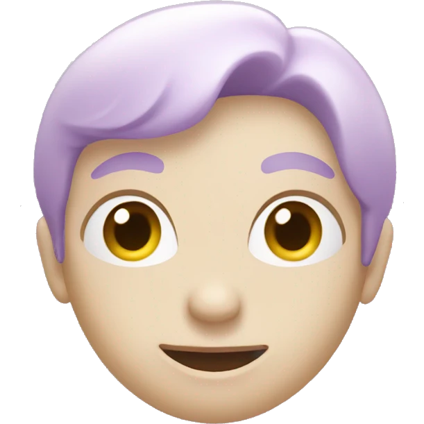 light purple round heart emoji
