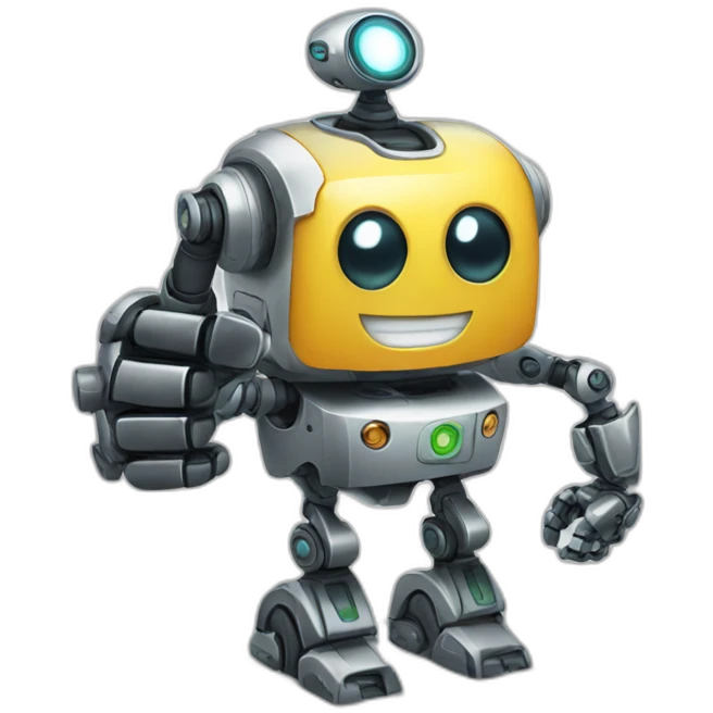 robot thumbs up emoji