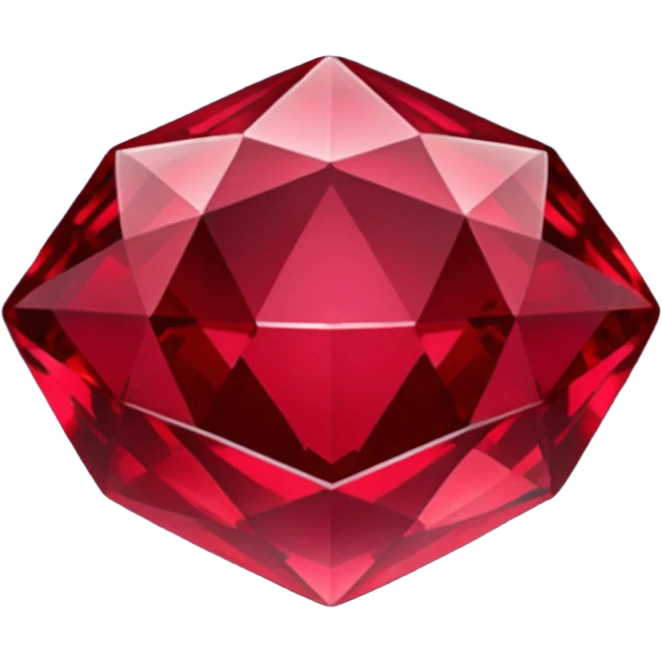 Dark deep red ruby emoji