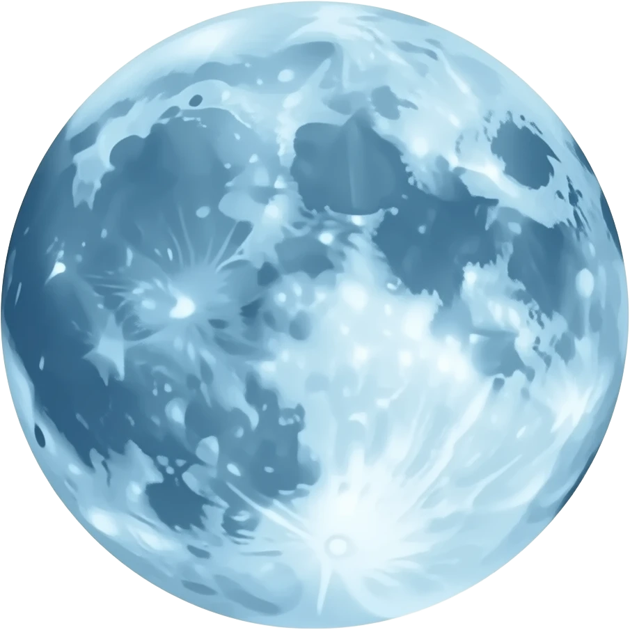 Blue moon emoji emoji
