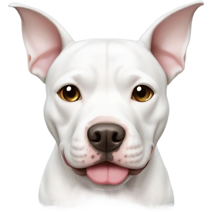Transgender white pitbull emoji