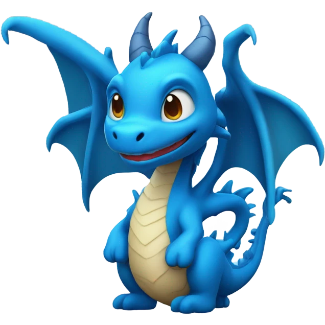 bluedragon with blueheart emoji