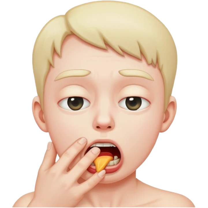 person choking themselves  emoji