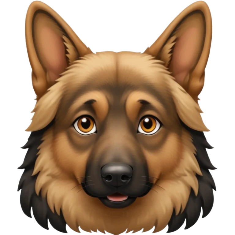 Long haired German shepherd emoji