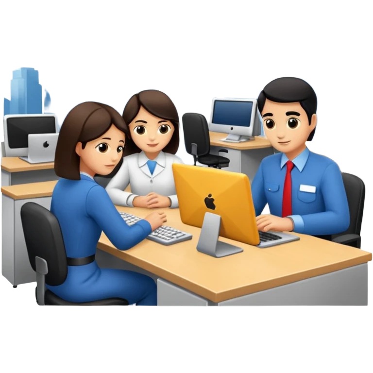 Digital Labour and an example of Agents at work in a workplace setting. emoji