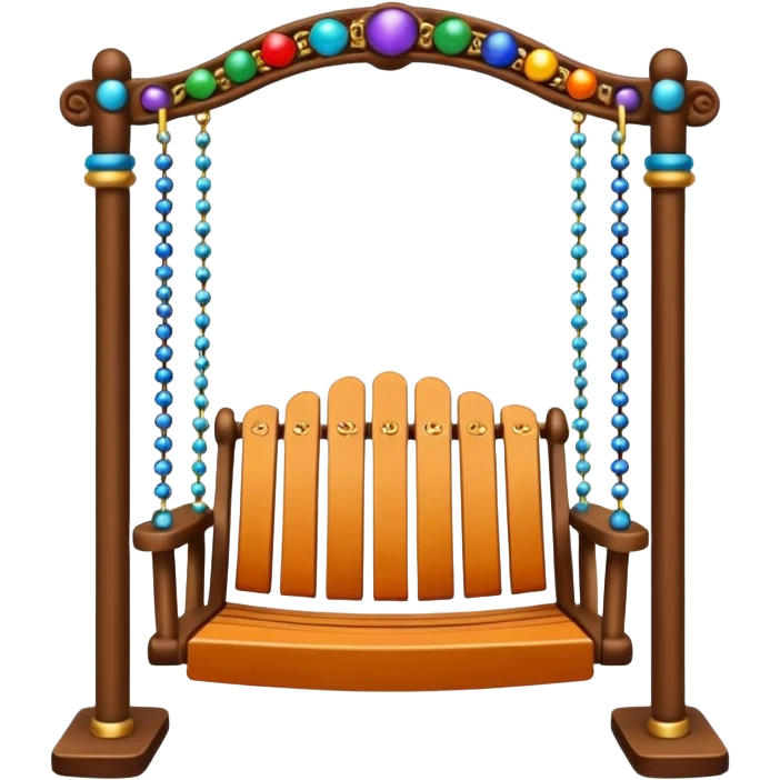 Swing with beads and bells for bits emoji