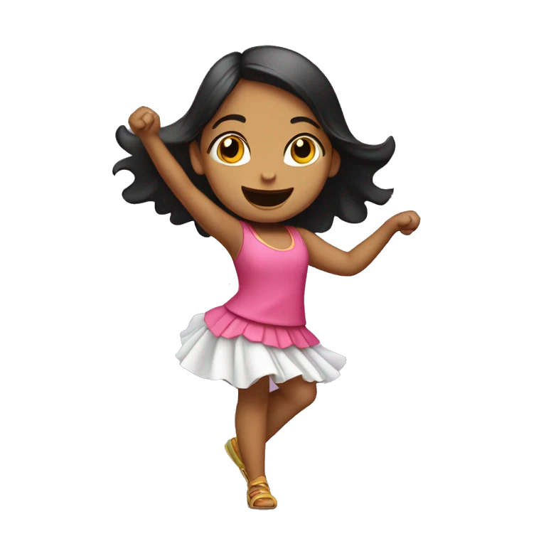 Niña bailando emoji