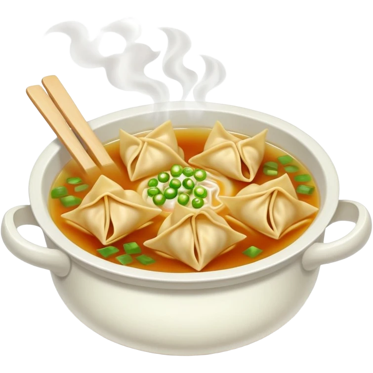 Wonton soup emoji