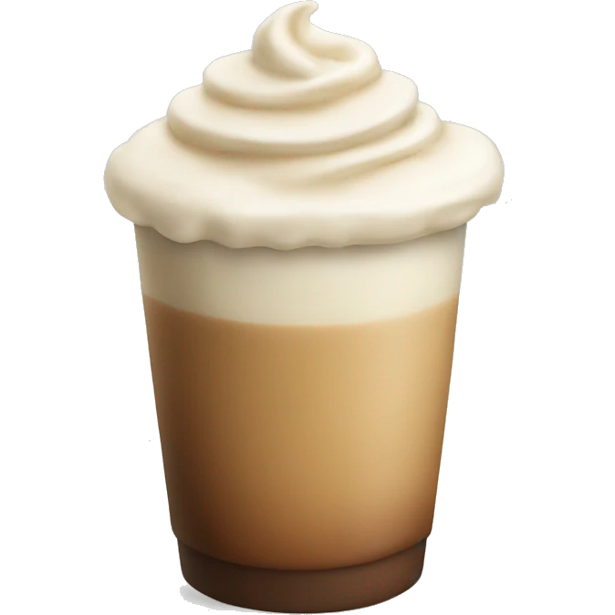 Cream latte  emoji