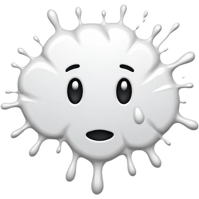 White splatter emoji