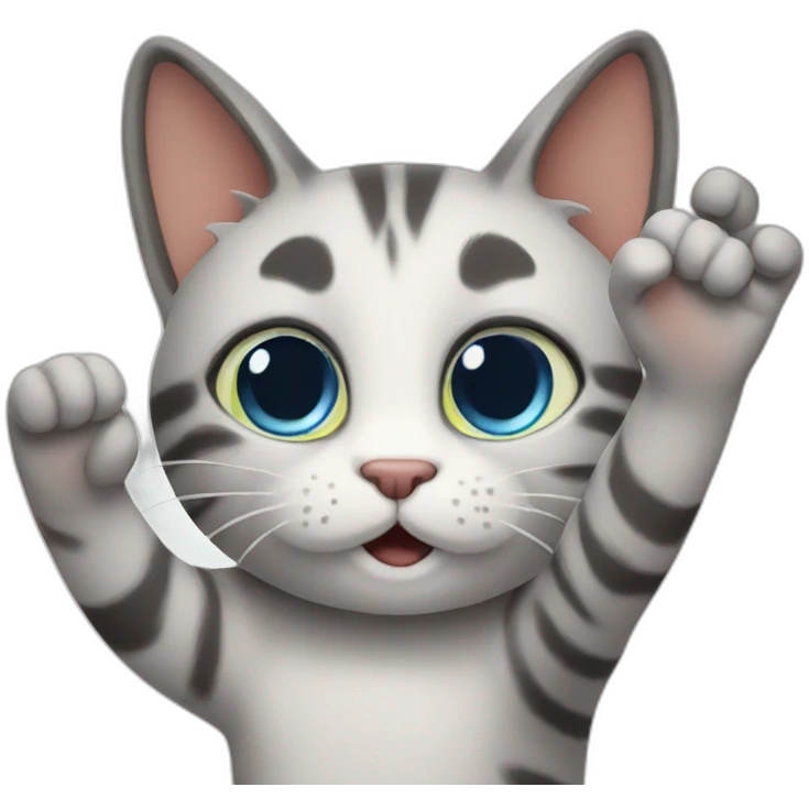 High-five-cat emoji