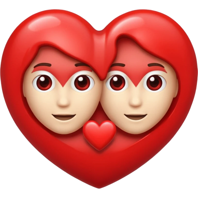 M & v in a heart emoji