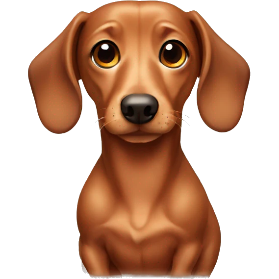 cute dachshund emoji