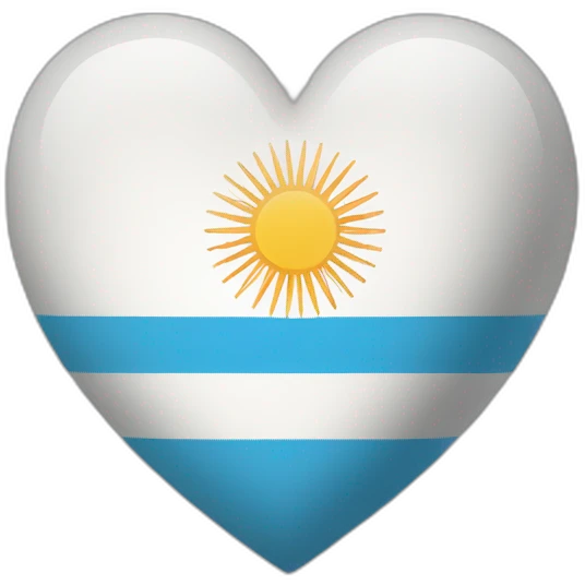 Heart-Argentina emoji