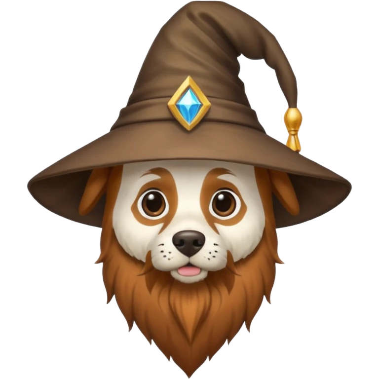 Dog wizard emoji