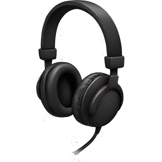black headphones emoji