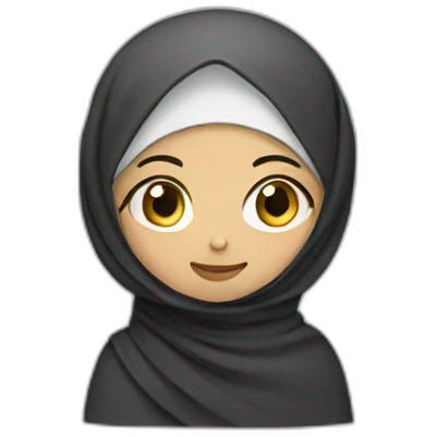 girl in hijab doing du’a  emoji