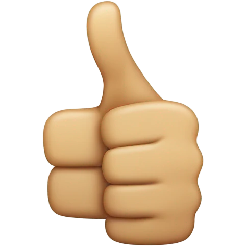 Enthusiastic thumbs up emoji