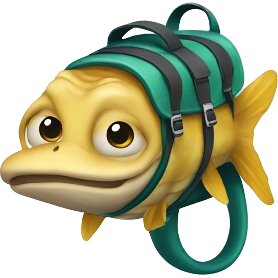eel with a backpack emoji