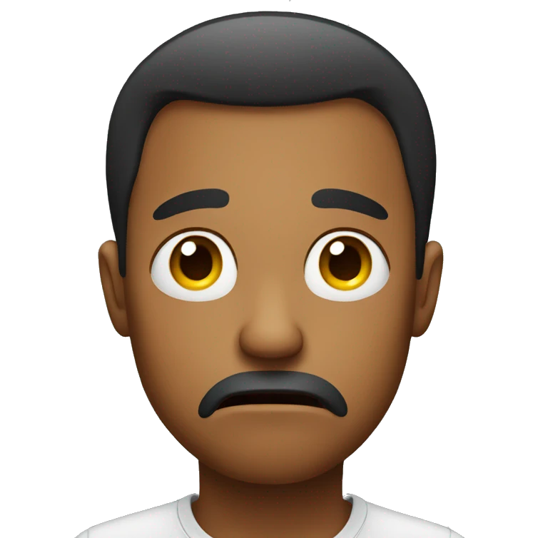 Worried face emoji emoji