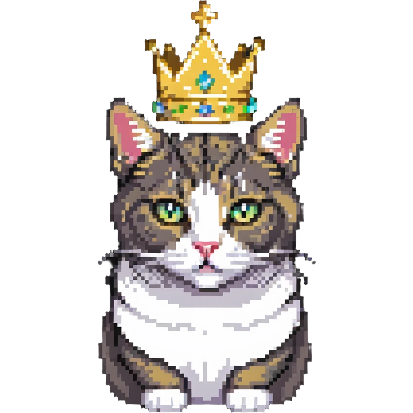 crowned cat emoji