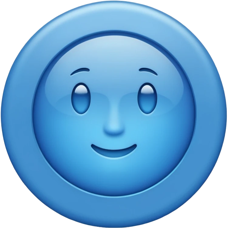 العلامة الزرقاء emoji