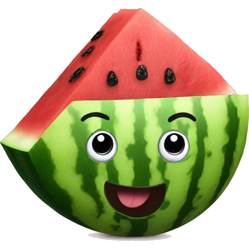 Crazy watermelon with roast dinner  emoji