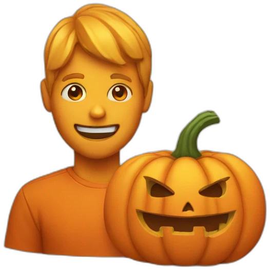 Pumpkin carving emoji