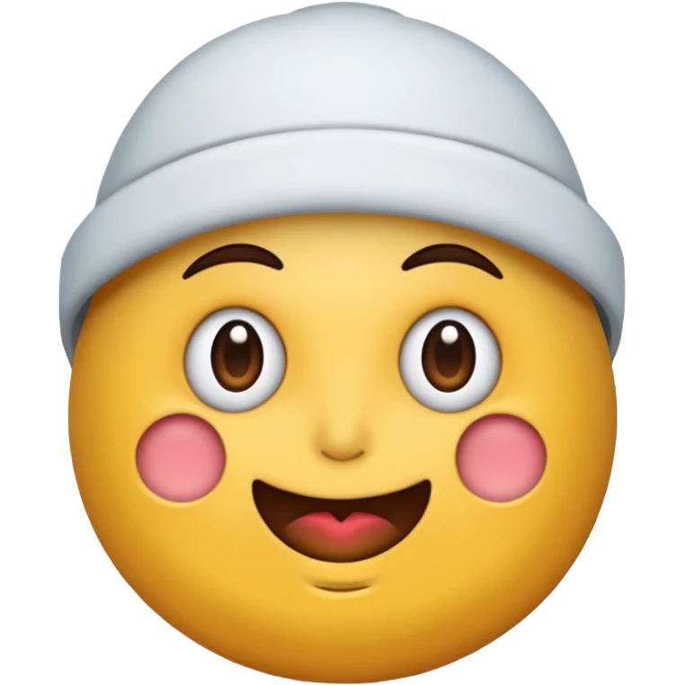 gib mir bitte nochmal den allerersten, aber mach die kappe so wie beim zweiten  emoji