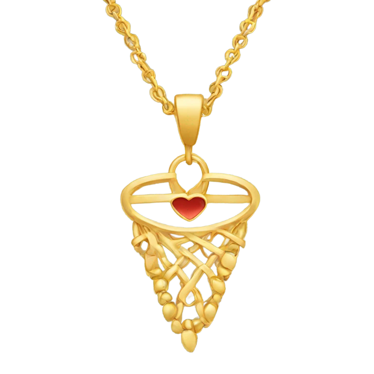 Gold necklace  emoji