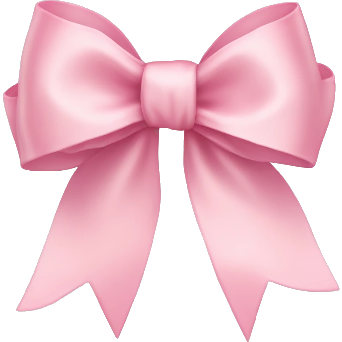 light pink ribbon bow emoji