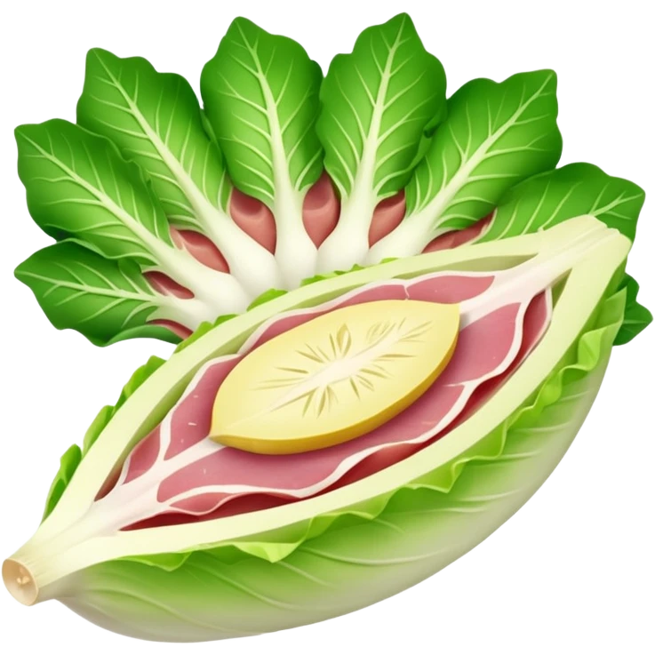 ENDIVE entourée d'une tranche de JAMBON emoji
