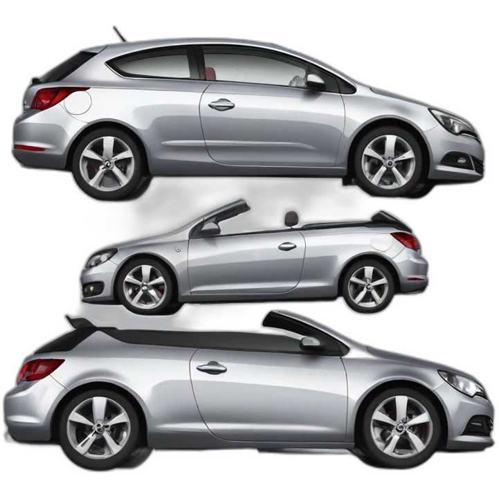 Opel astra j 2011 hatchback accident witb a volkswagen passat b6 2010 cabrio emoji