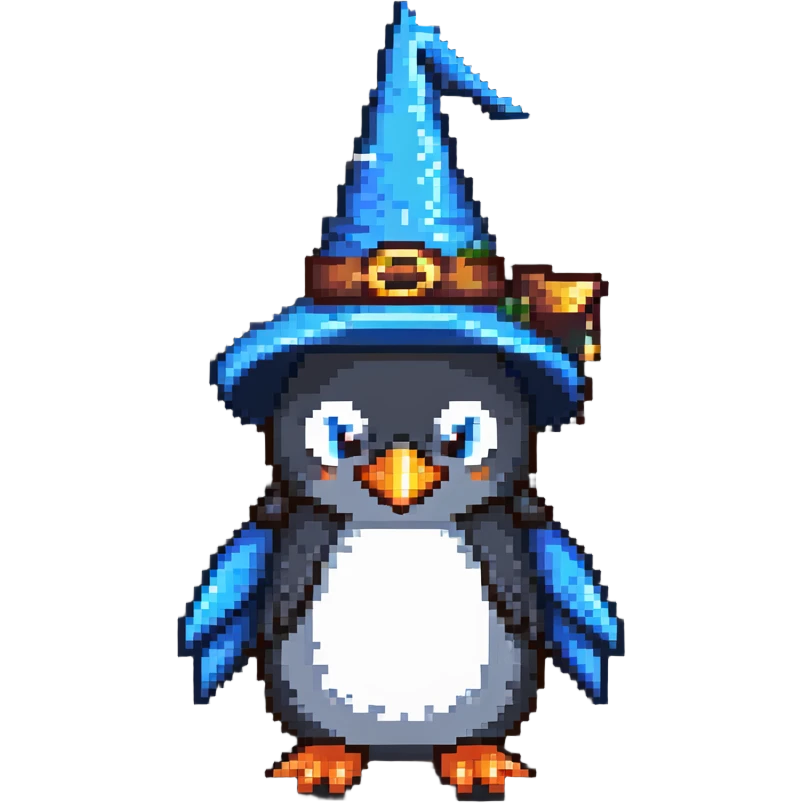 wizard penguin emoji