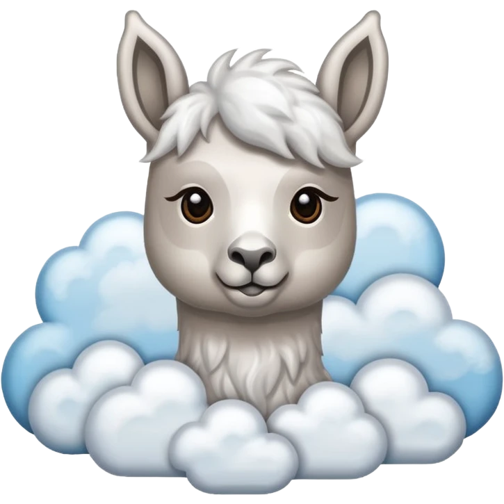 cloud patterned lama emoji