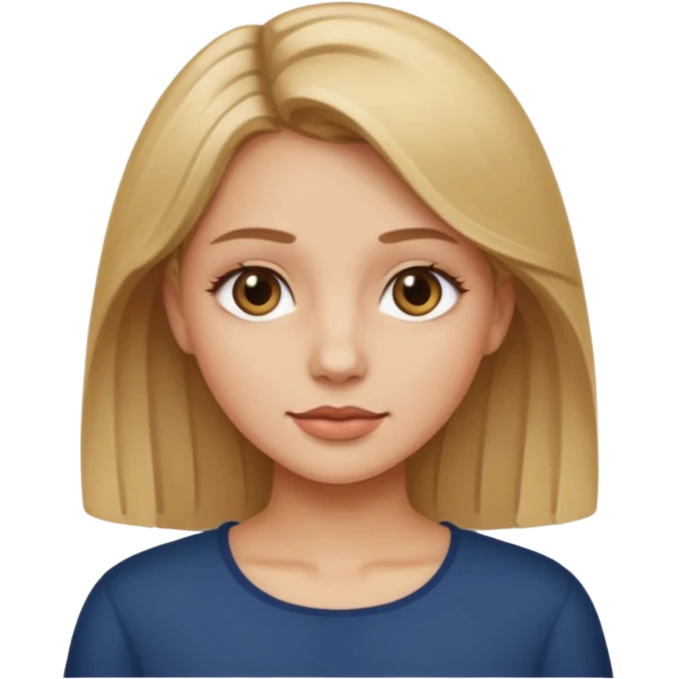 Make a dark blonde polish girl  emoji