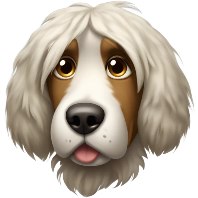 Worn out dog emoji
