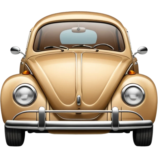 Vw bug in tan emoji