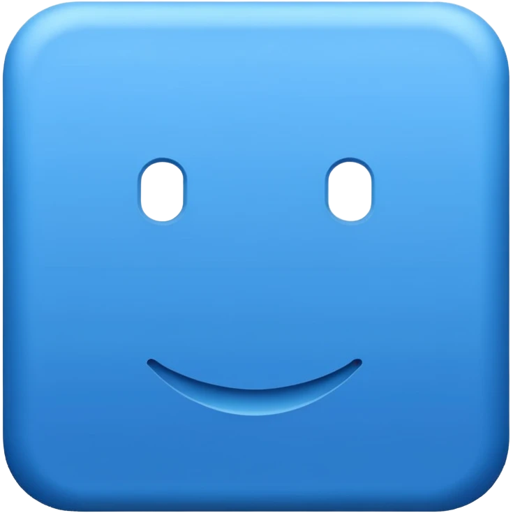 blue square icon emoji